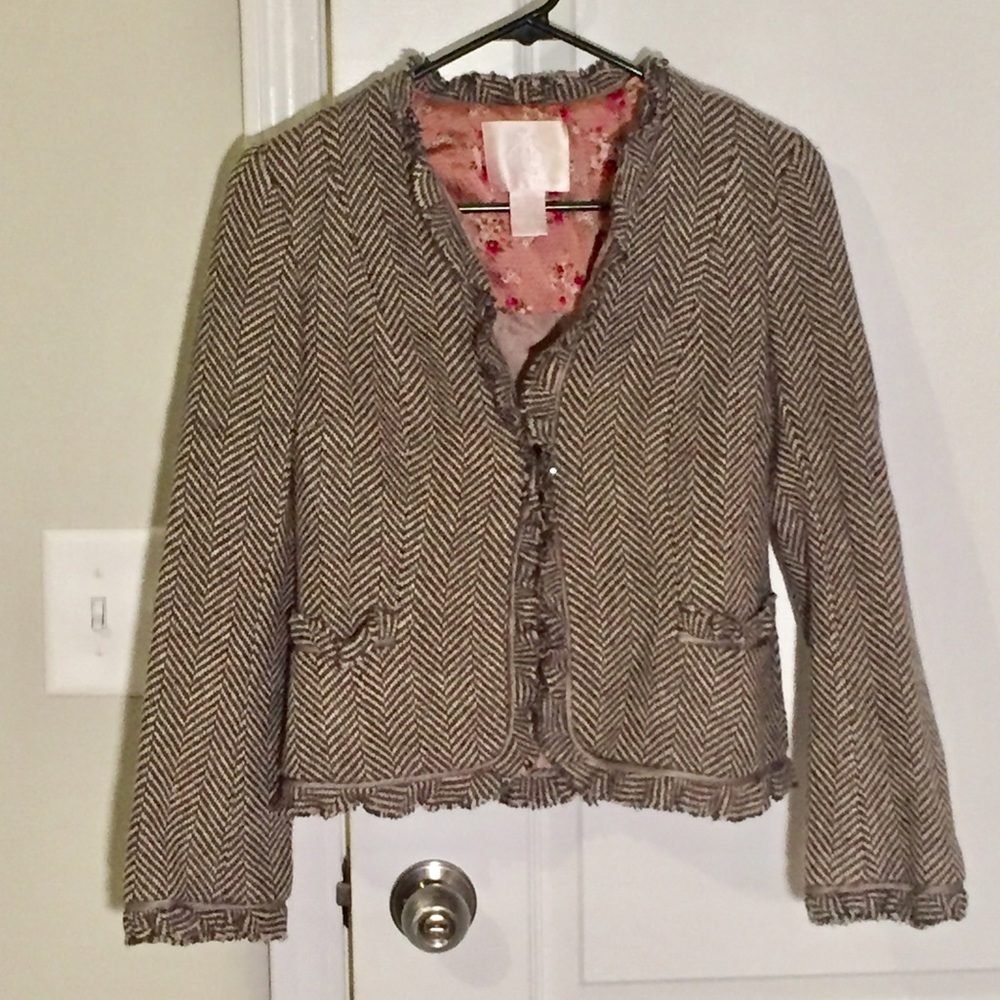 Rebecca Taylor Blazer with Ruffle Detail